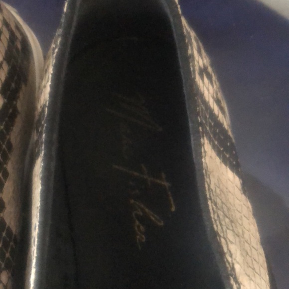 Marc fisher liletta animal lizard croc slip on double gore sneakers shoes slides - Picture 5 of 10